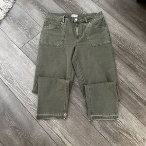 Maurices Women's Straight Leg Jeans in Olive